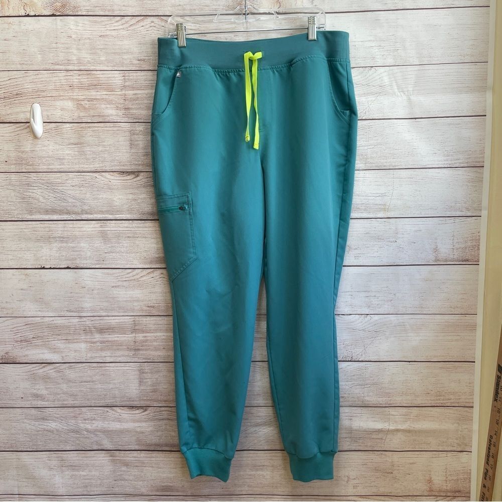 FIGS ZAMORA SCRUB PANTS IN DARK TURQUOISE